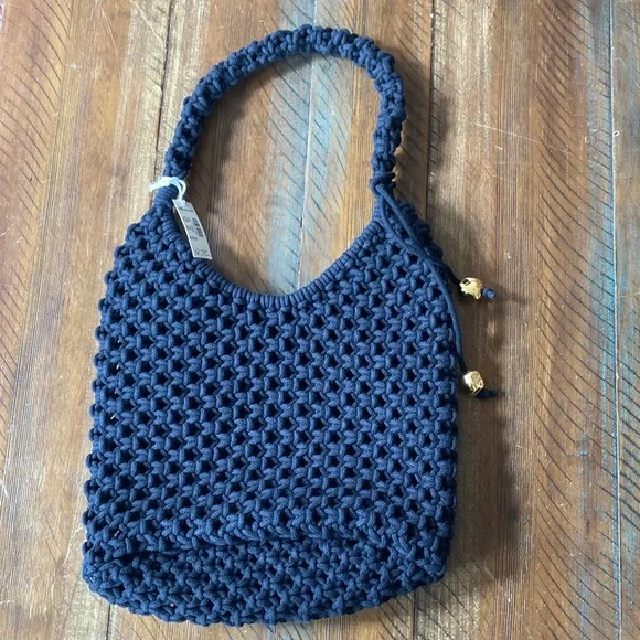 Women’s Madewell Carmen Rope Bag New NWT Crochet Woven Purse - Picture 2 of 8